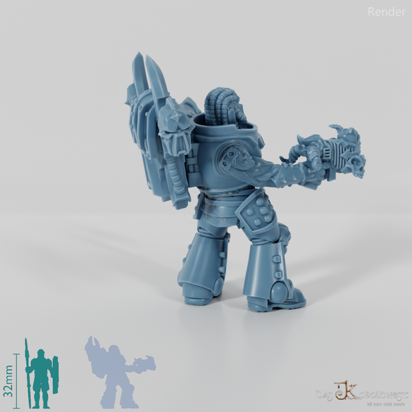 Void Blessed Soldiers - Savage Gladiator with chain ax and plasma pistol 01