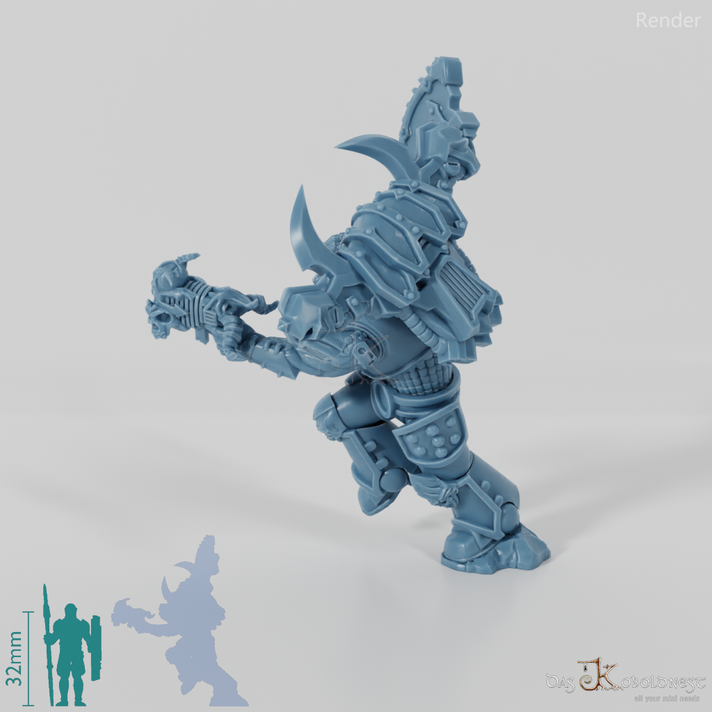 Void Blessed Soldiers - Savage Gladiator with chain ax and plasma pistol 02