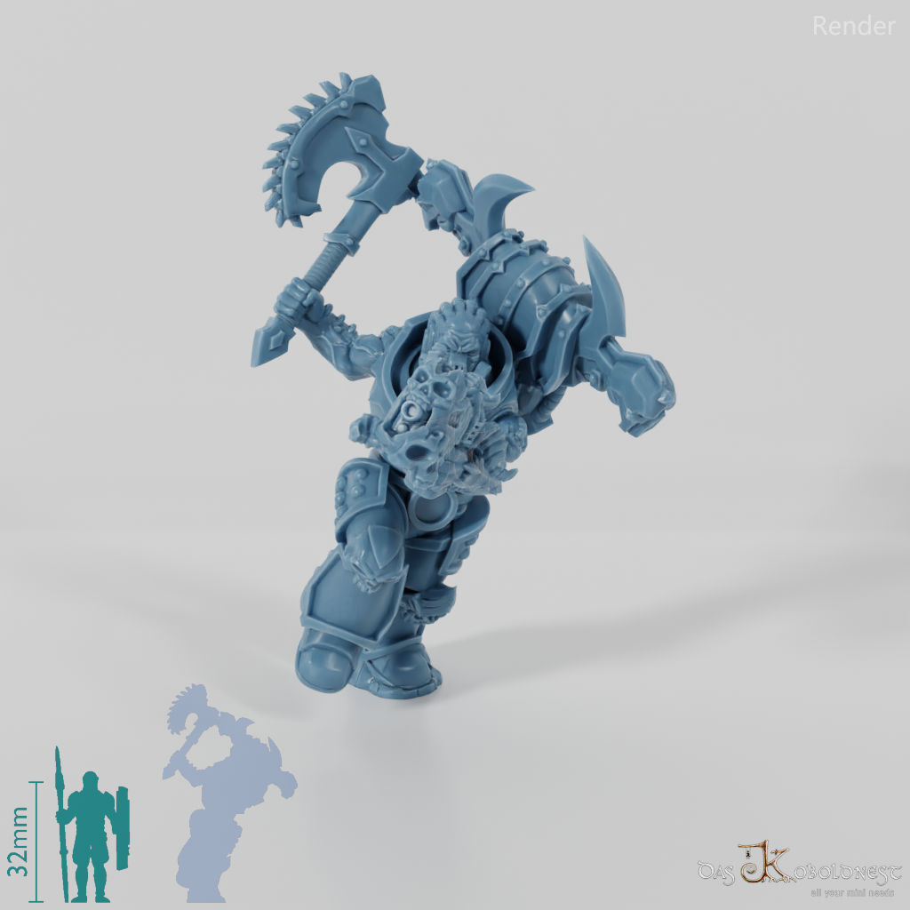 Void Blessed Soldiers - Savage Gladiator with chain ax and plasma pistol 02