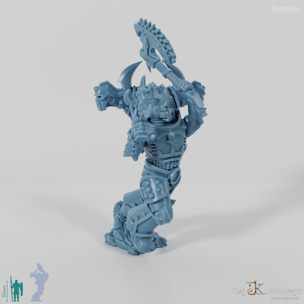 Void Blessed Soldiers - Savage Gladiator mit Kettenaxt und Plasmapistole 03