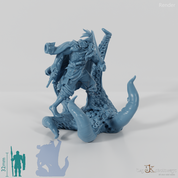 Roar, scarred orc pirate