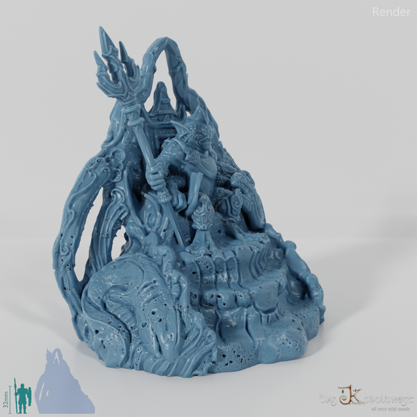 Der Meereskönig auf seinem Thron