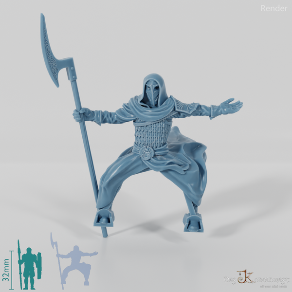 Ostmenschen-Hohepriester des Schlangenkults - Reitpose