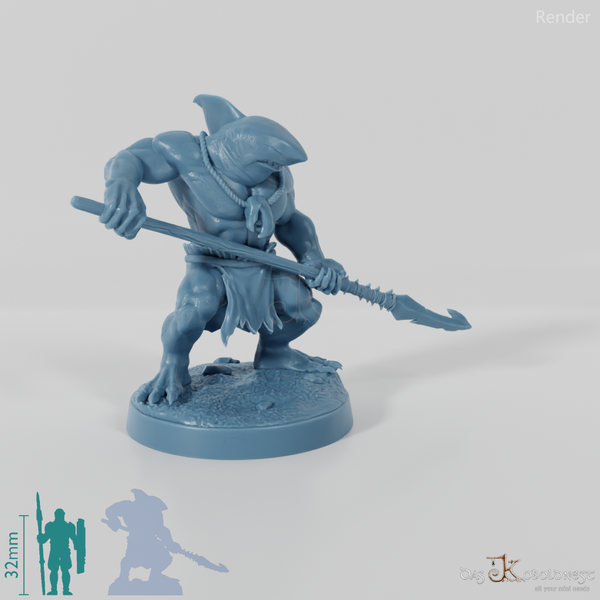 Shark Folk Harpoon Fighter 04