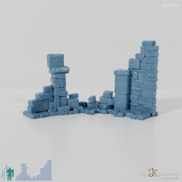 Verfallenes Ruinensegment A