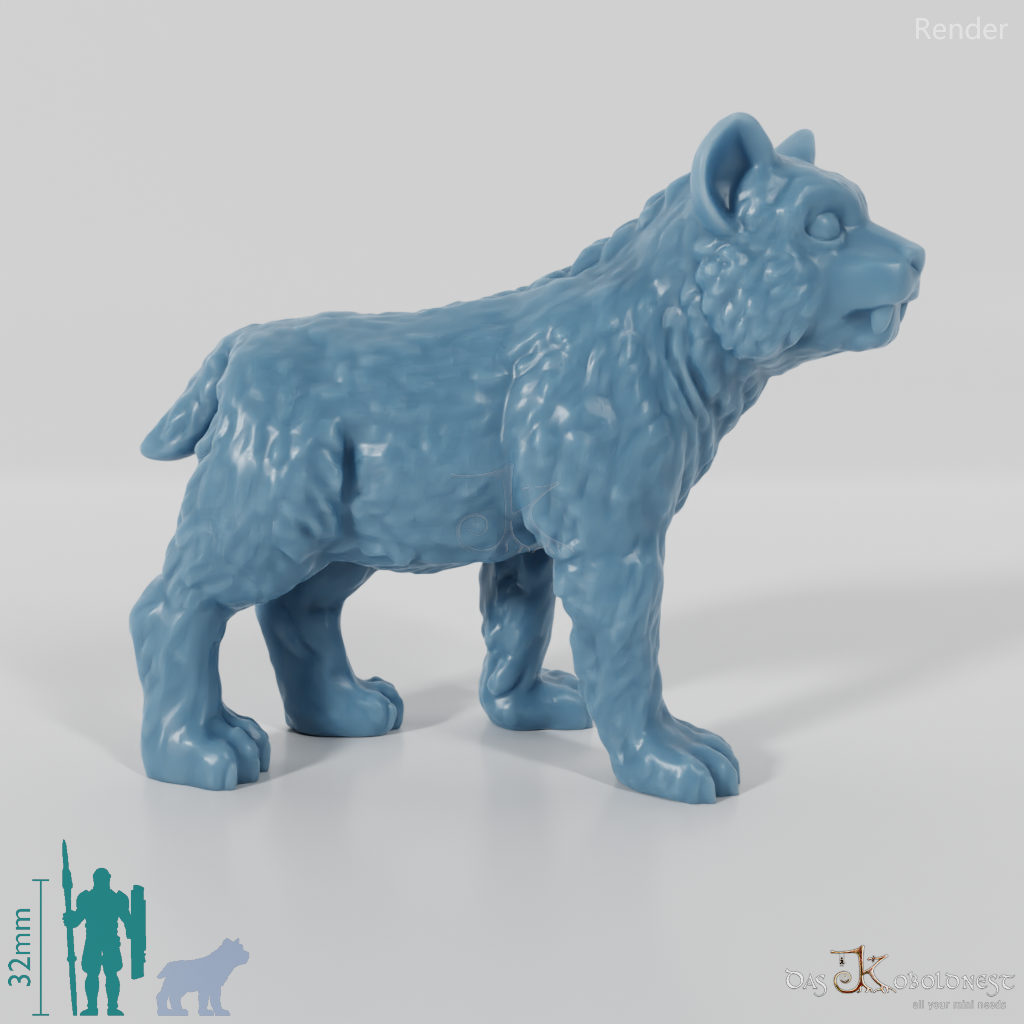 Smilodon 07 (Cub) - StoneAxe Miniatures