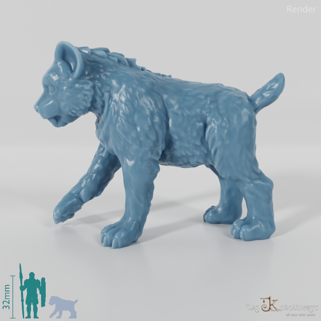 Smilodon 09 (Cub) - StoneAxe Miniatures