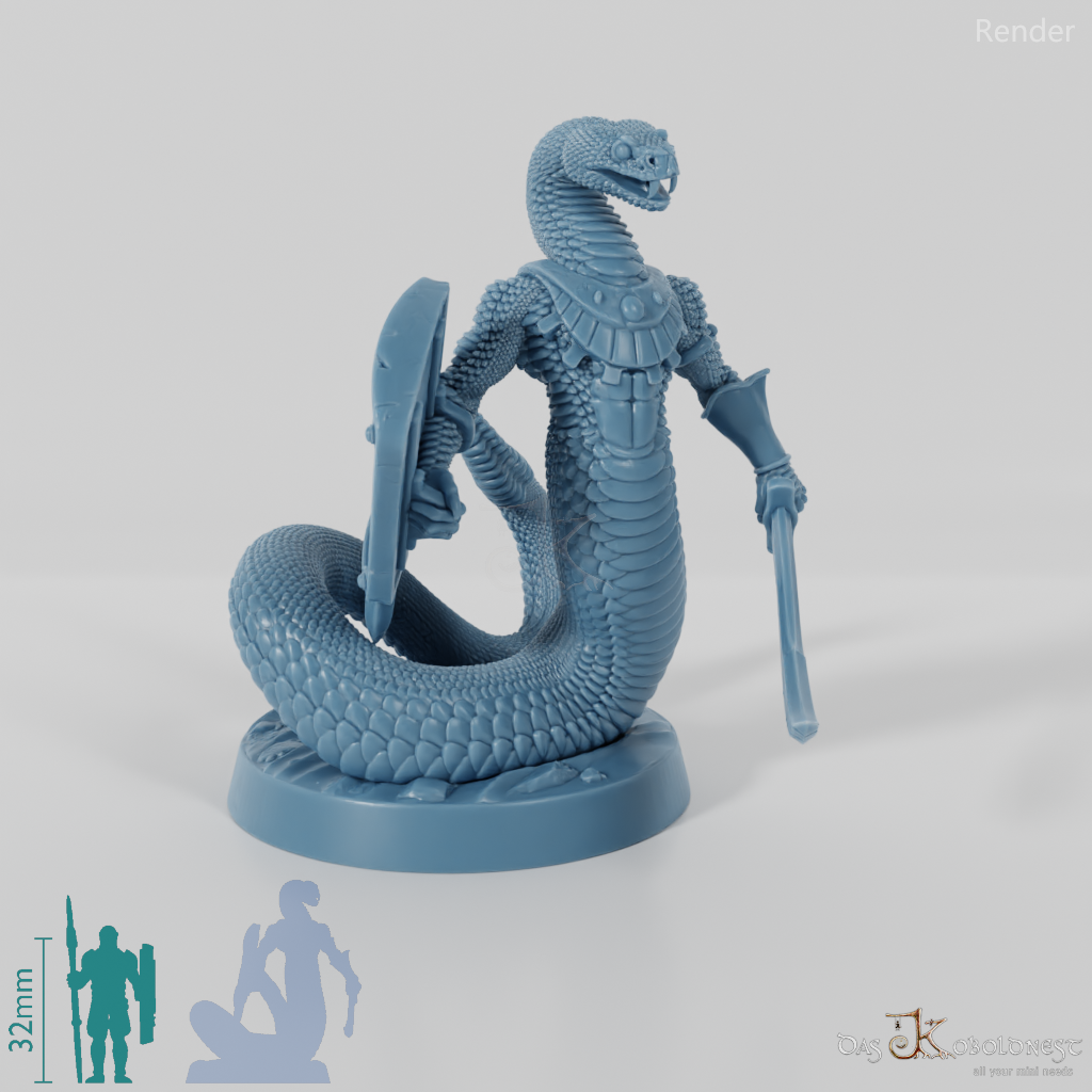 Snakefolk Warrior - Rattlesnake