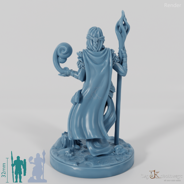 Elena, Schülerin des Nordens mit Windzauber (Pose 1)