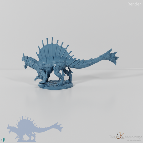 Monströses Spinodon mit Rüstung