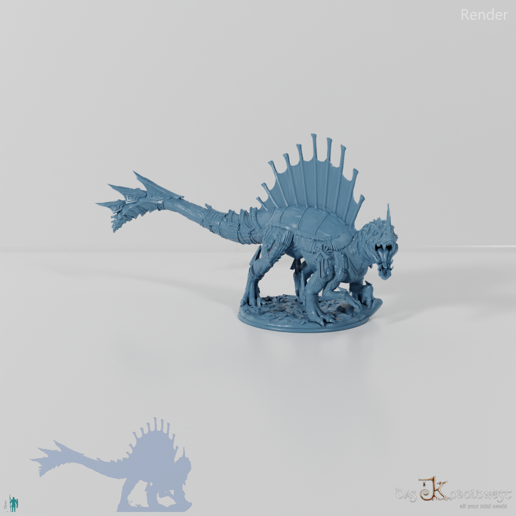 Monströses Spinodon mit Rüstung