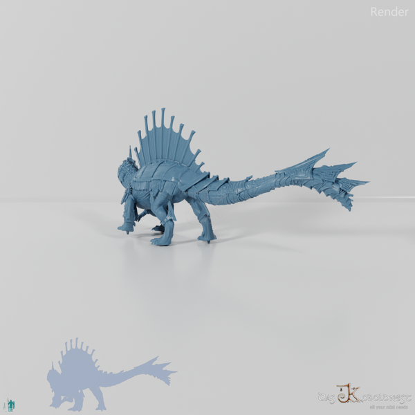 Monströses Spinodon mit Rüstung