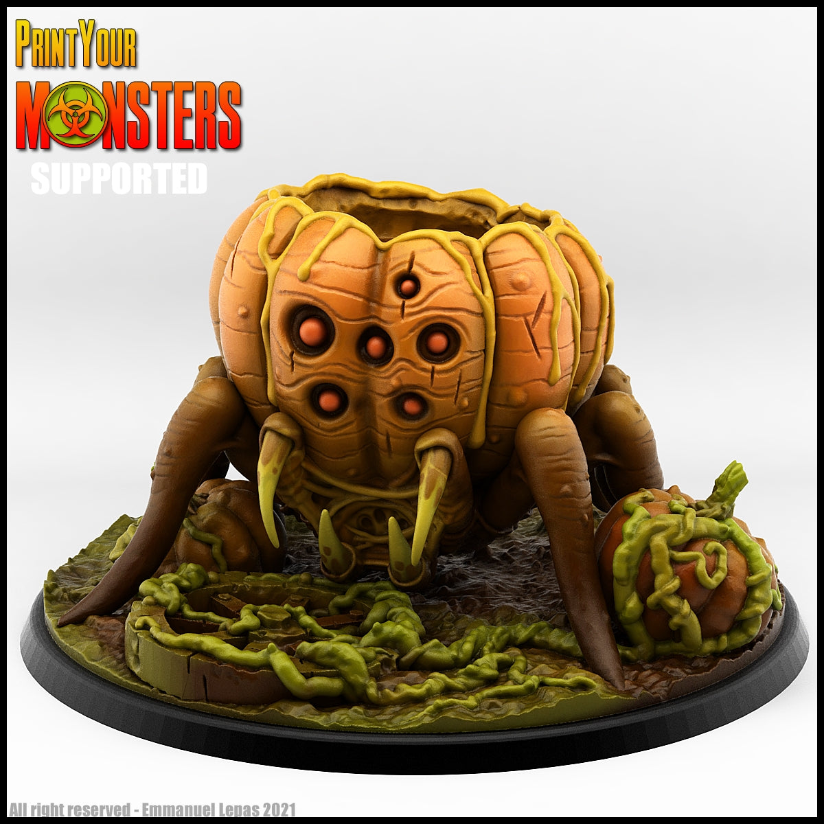 Pumpkin Spider Mount