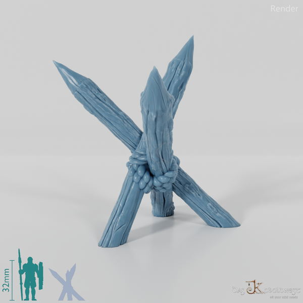 Holzpfostenbarrikade 01