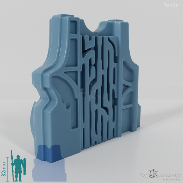 Decorated metal gate