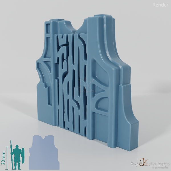 Decorated metal gate