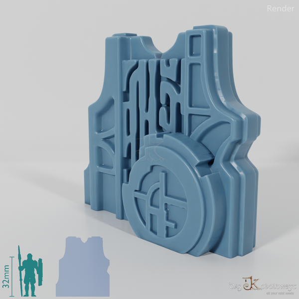 Decorated metal gate