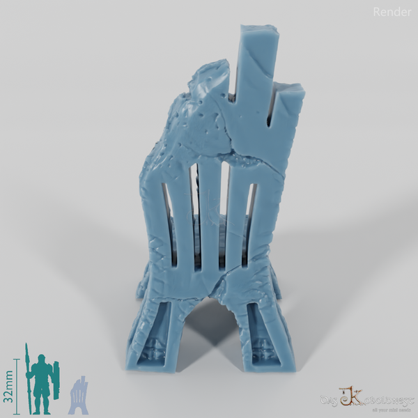 Stuhl - Ramponierter Zwergenstuhl 03