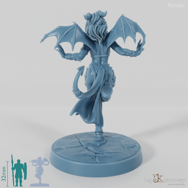 Bellacina, Verführerischer Sukkubus in Teufelskostüm