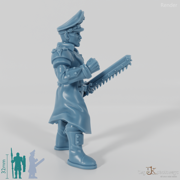 Space Soldiers - Infantry officer with chainsword