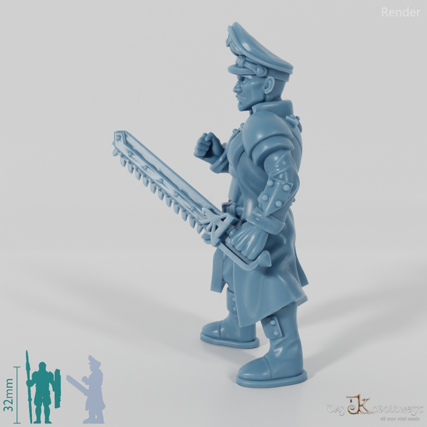 Space Soldiers - Infantry officer with chainsword