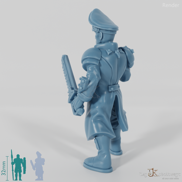Space Soldiers - Infantry officer with chainsword