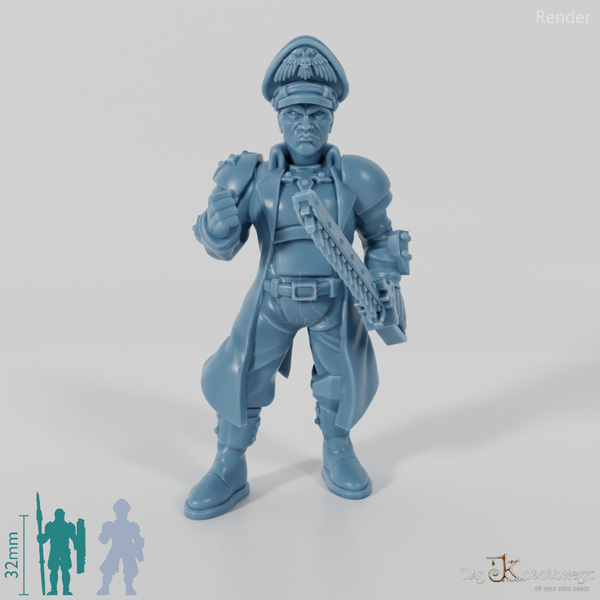 Space Soldiers - Infantry officer with chainsword