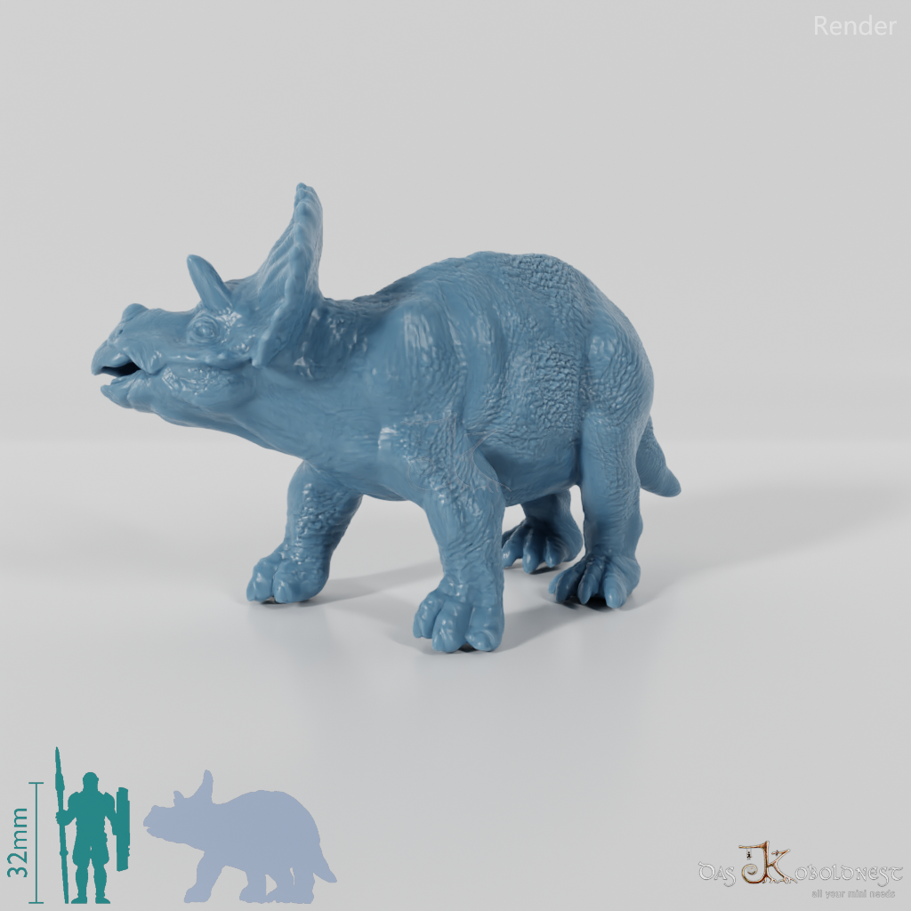 Triceratops horridus 06 (juvenile) - JJP