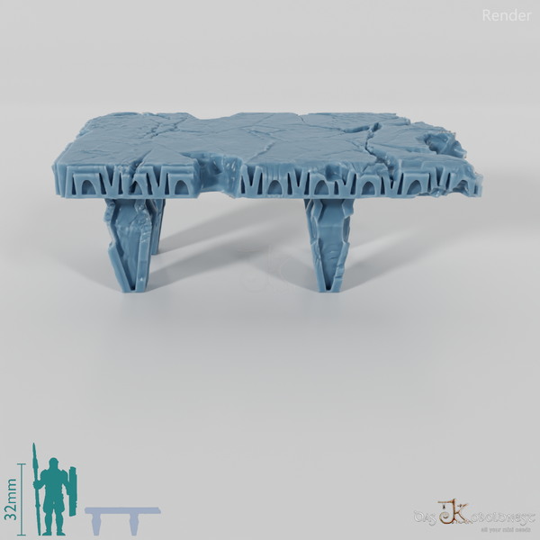 Tisch - Beschädigter Steintisch 02