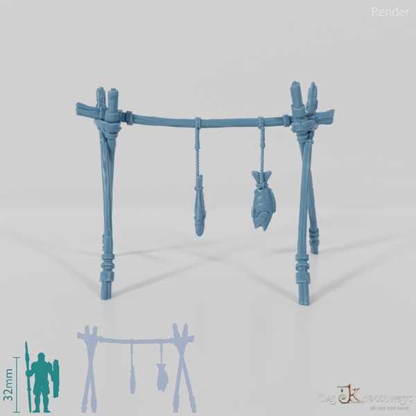 Animal Processing - Dried Fish Rack A