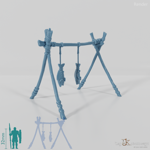 Animal Processing - Dried Fish Rack A