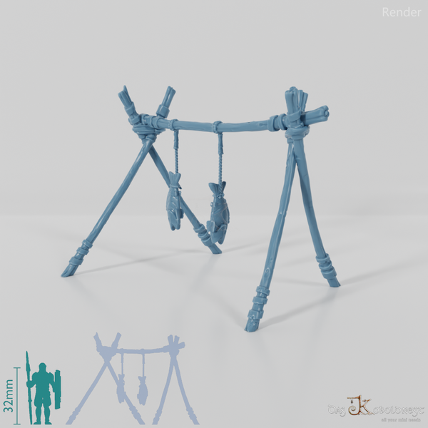 Animal Processing - Dried Fish Rack A