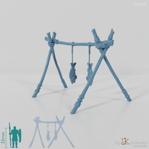 Animal Processing - Dried Fish Rack A