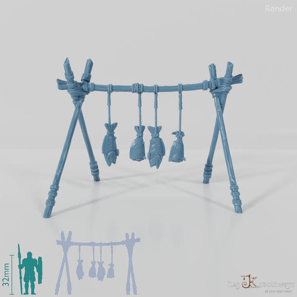 Animal Processing - Dried Fish Rack B