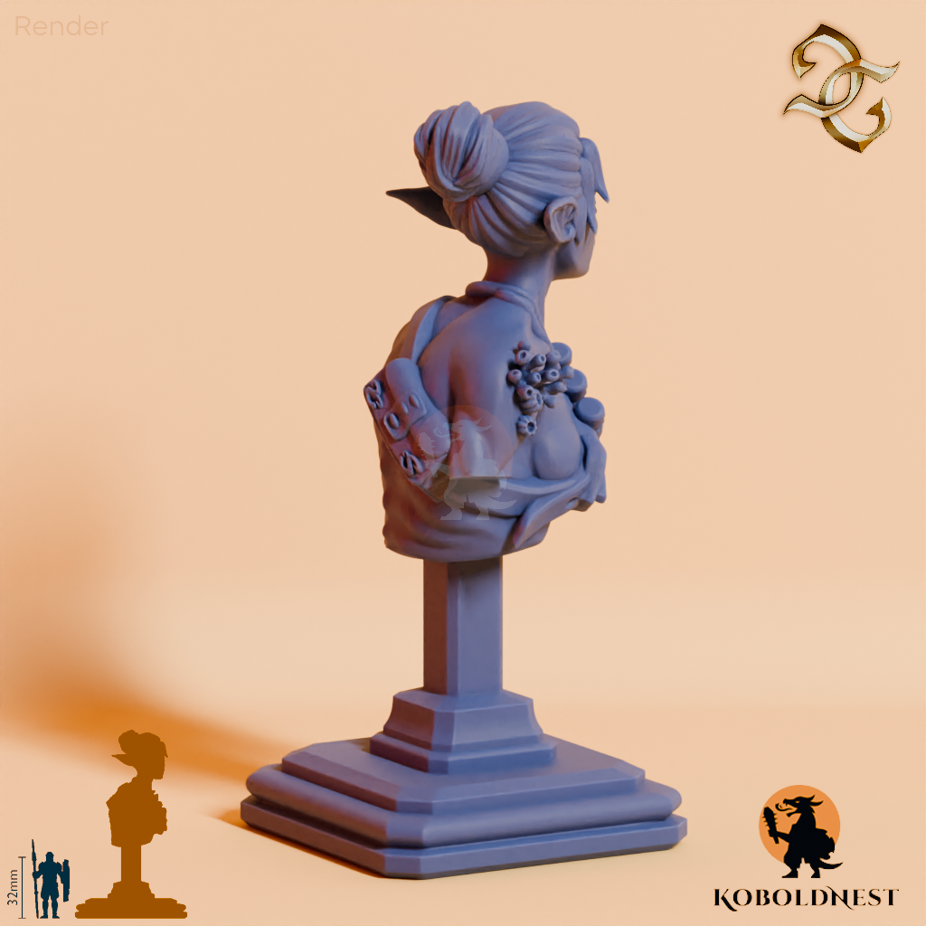 Büste - Thalassa, Sirene des Abgrunds