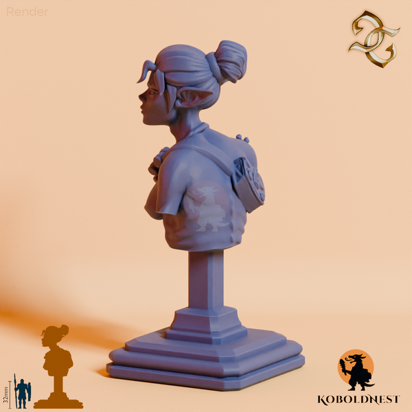 Büste - Thalassa, Sirene des Abgrunds