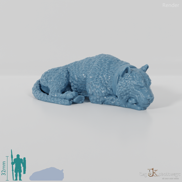 Big cat - lying giant tiger