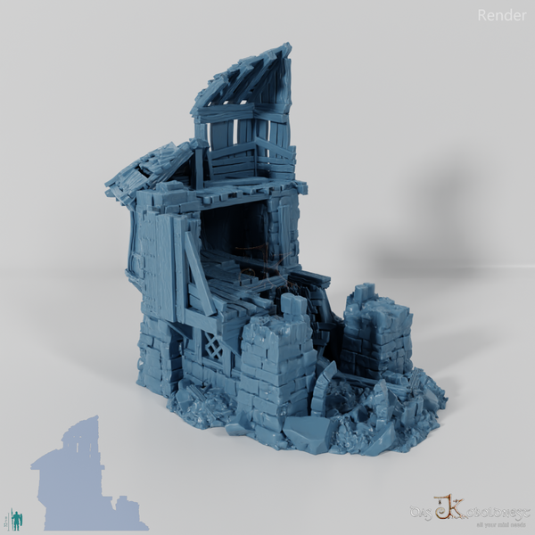 Old half-timbered ruins 01