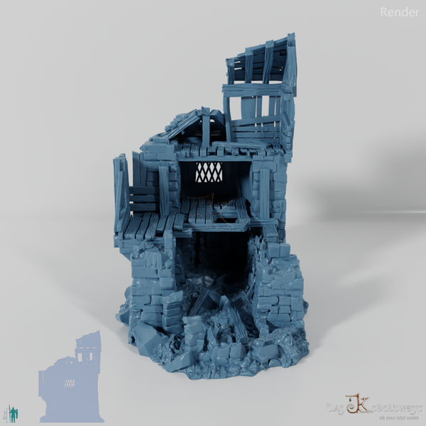 Old half-timbered ruins 01