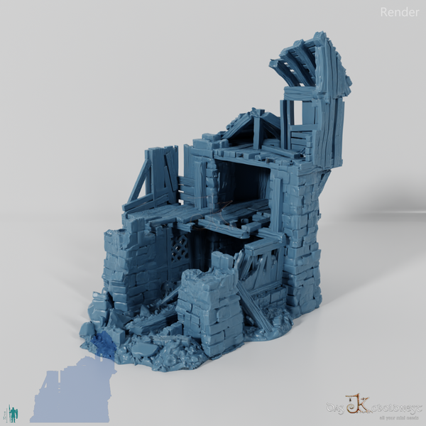 Old half-timbered ruins 01