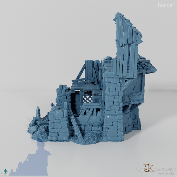 Old half-timbered ruins 01