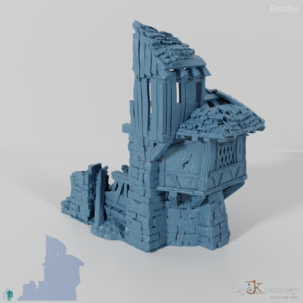 Old half-timbered ruins 01