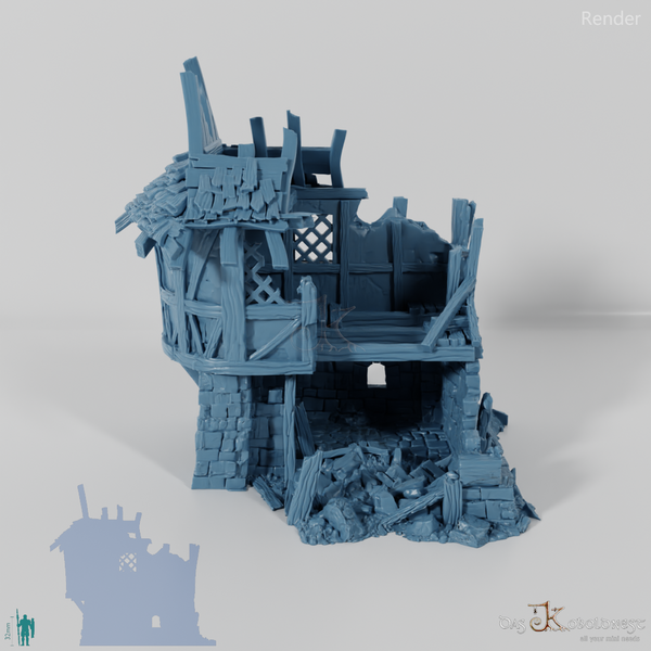 Old half-timbered ruins 02