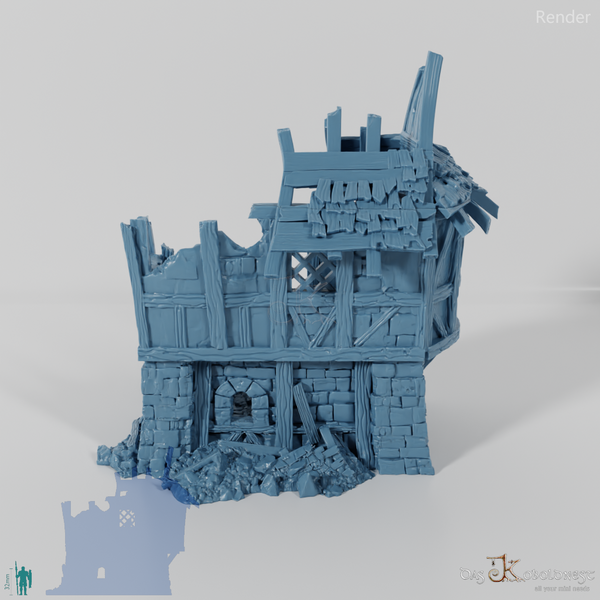 Old half-timbered ruins 02