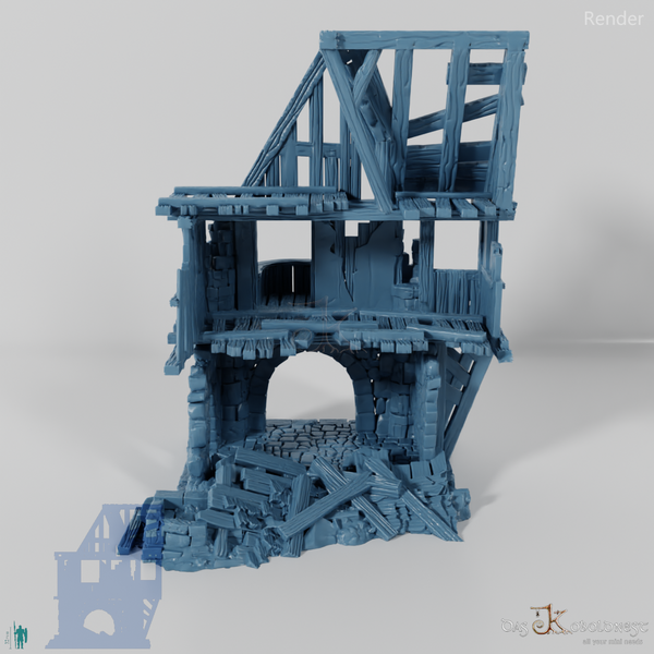 Old half-timbered ruins 03