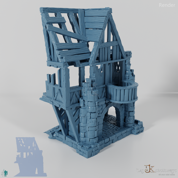 Old half-timbered ruins 03