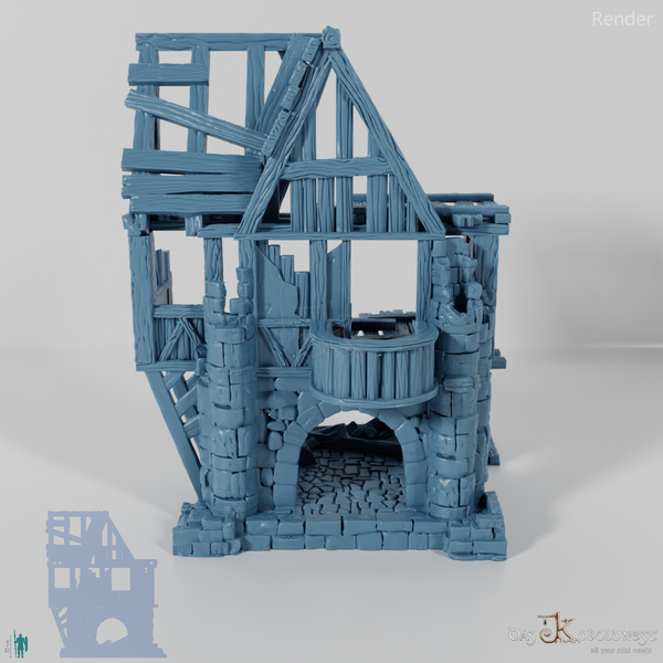 Old half-timbered ruins 03