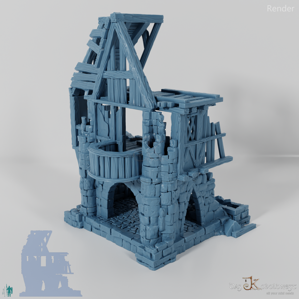 Old half-timbered ruins 03