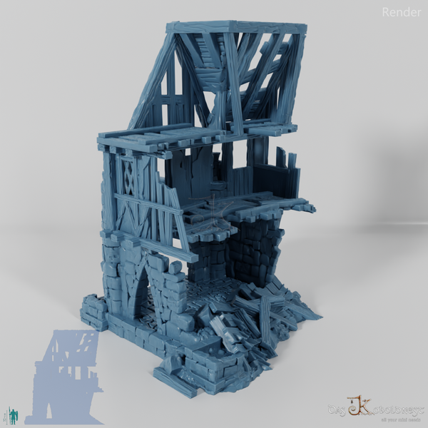 Old half-timbered ruins 03