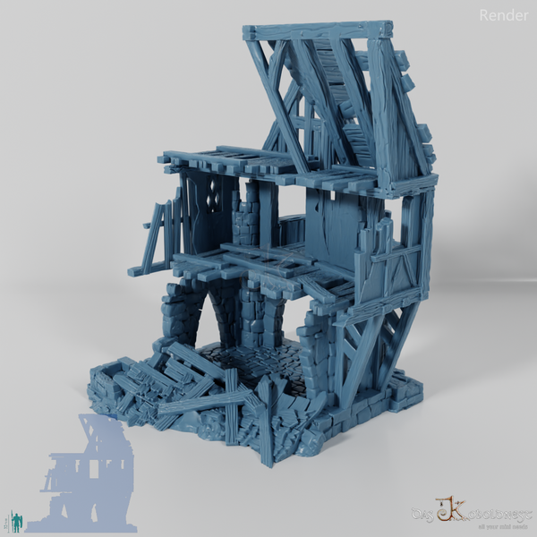 Old half-timbered ruins 03